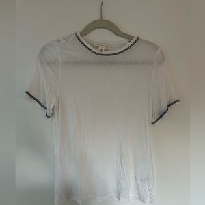 BRAND NEW Treasure & Bond semi-sheer white t-shirt